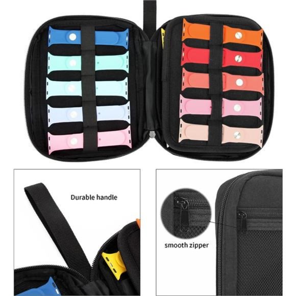 20 Watch Bands Storage Carrying Case Compatible with Watches Expandable - Picture 2 of 6